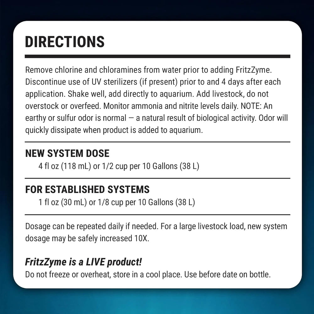 FritzZyme 7 Live Nitrifying Bacteria