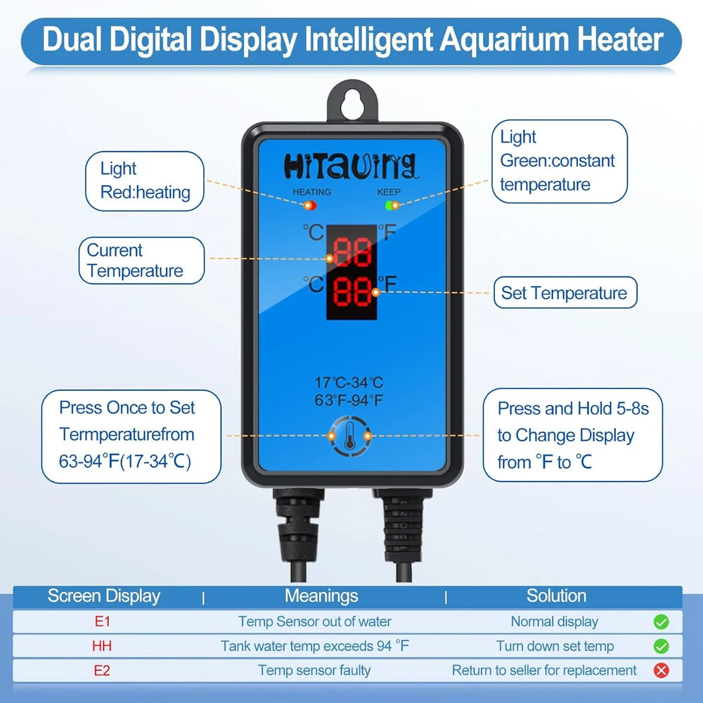 HiTauing 300W Aquarium Heater