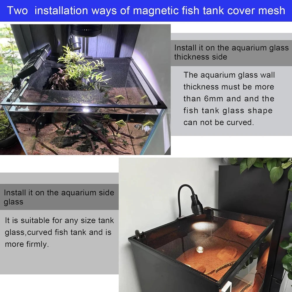 Magnetic Aquarium Net Cover