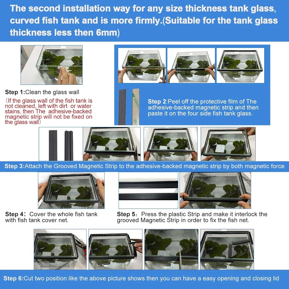 Magnetic Aquarium Net Cover